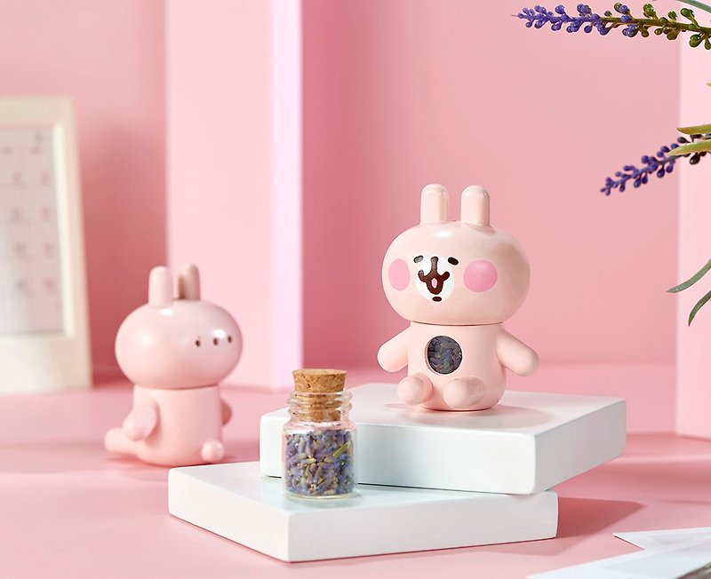 Pink bunny shape fragrance portable bottle Kanaheis Small animals - Fragrances - Wood Pink