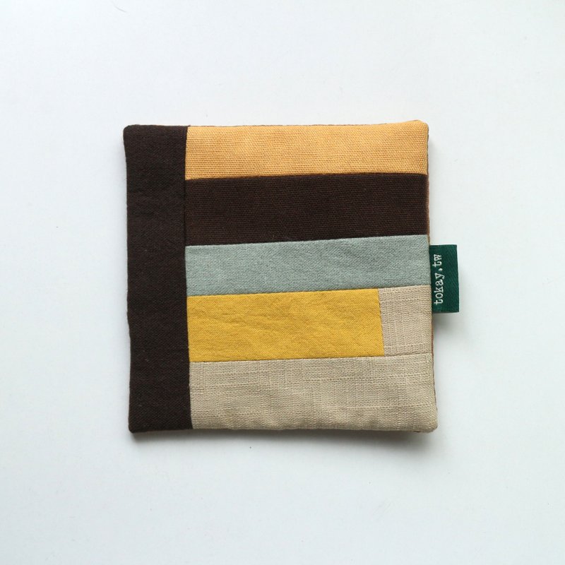 Patchwork coaster 252 - Coasters - Cotton & Hemp Multicolor