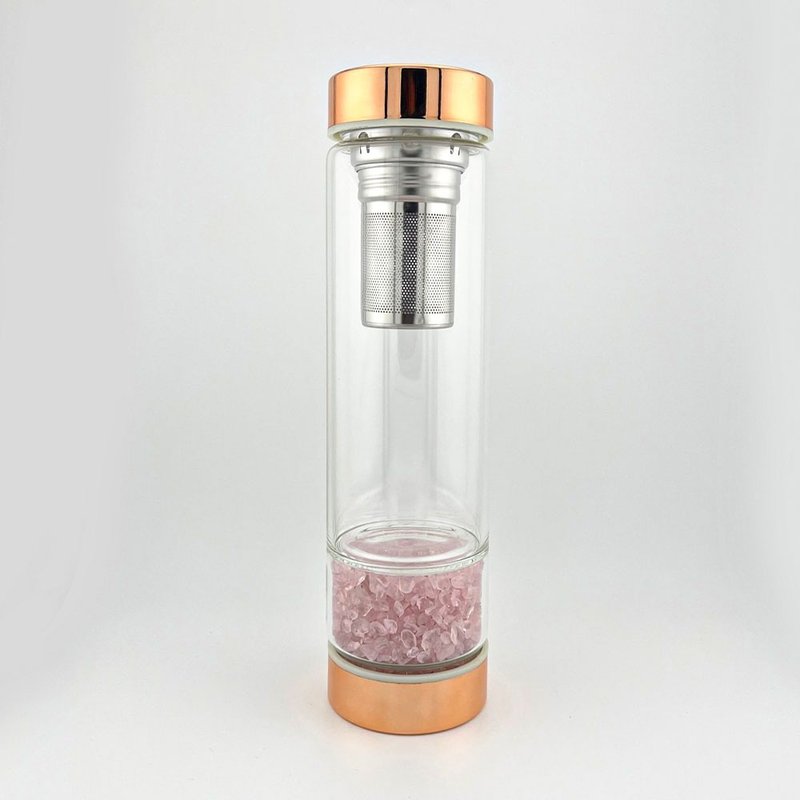 晶潤心源水瓶-粉晶 - 茶壺/茶杯/茶具 - 水晶 粉紅色