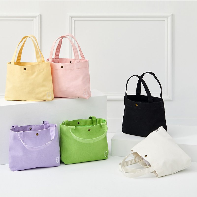 eeCute take me around tote canvas bag (five colors optional) - Handbags & Totes - Cotton & Hemp Multicolor
