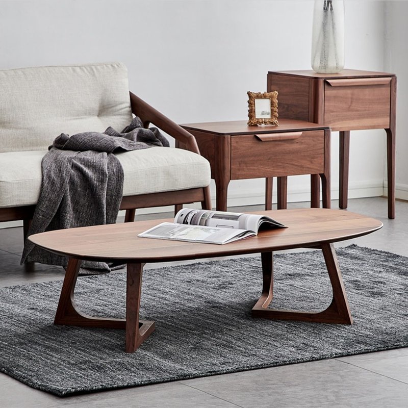 [D3 Log Home] Alston North American walnut coffee table side table - โต๊ะอาหาร - ไม้ 