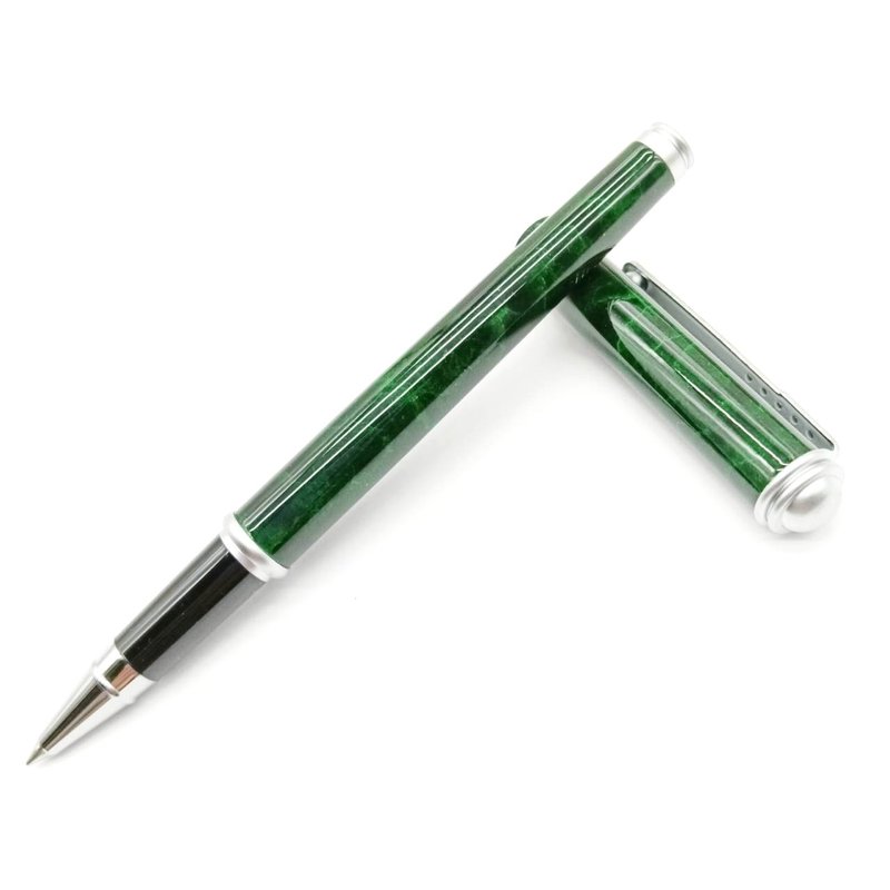 翠綠 沙洛 鋼珠筆 德國Schmidt 888F 附筆盒 備用筆芯  虎之鶴 - 鋼珠筆 - 其他金屬 
