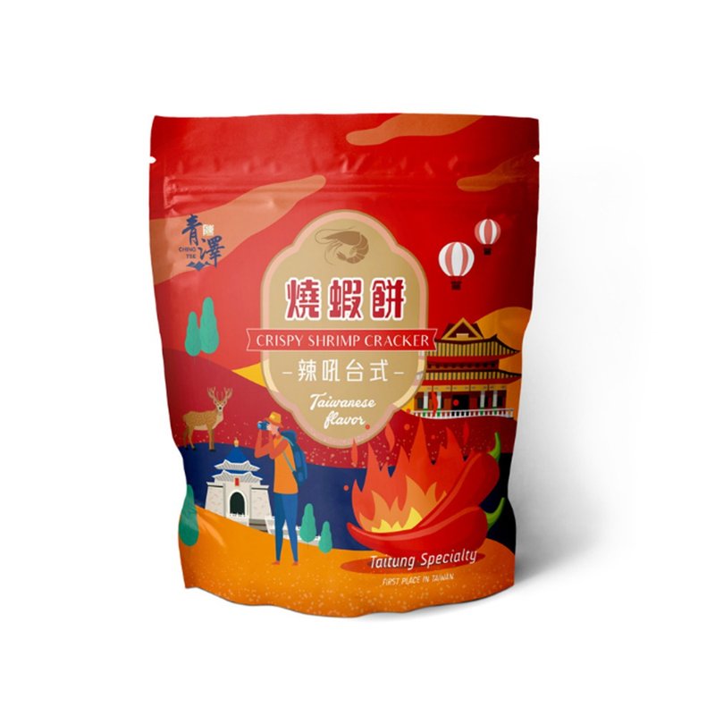 預購 青澤 燒蝦餅 100g | 辣吼台式口味 - 零食/點心 - 其他材質 
