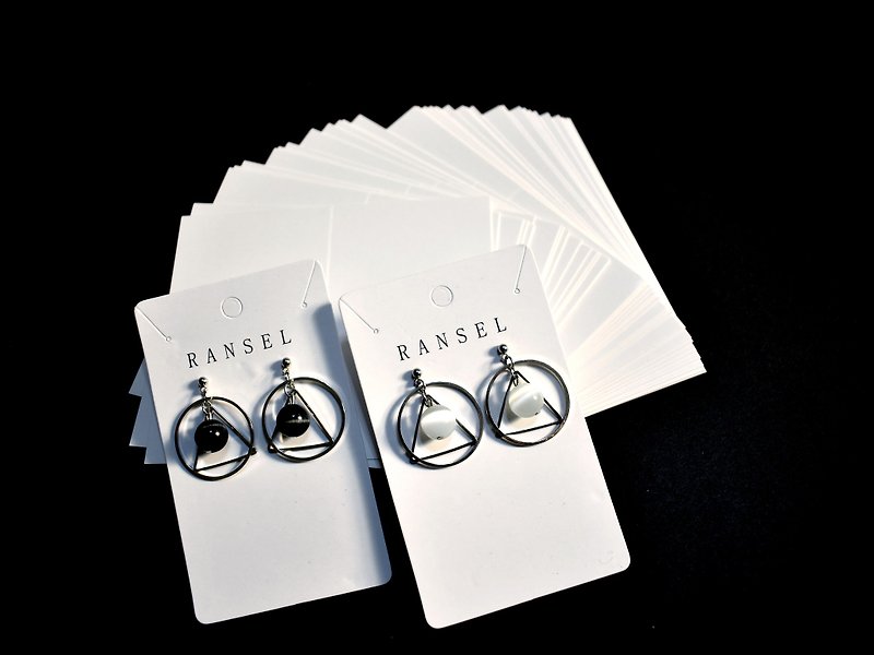 Handmade Sterling Silver Earrings - Geometric Series 魔法 Magical Array (can be changed) - ต่างหู - เงินแท้ 
