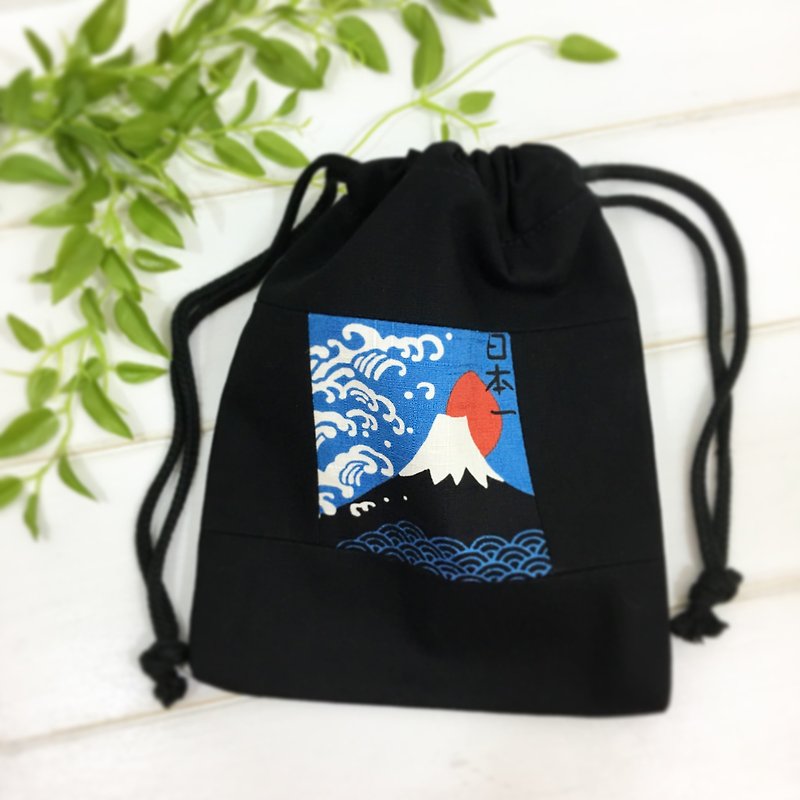 | •R• | Wind splicing harness pocket | Binkou universal bag/storage bag | Mt. Fuji - Toiletry Bags & Pouches - Cotton & Hemp 