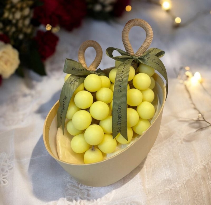 奧芃思美學乳霜手工皂 葡萄串一串 - 蠟燭/香氛/手工皂 - 精油 黃色