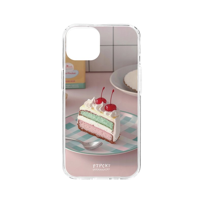 Cherry Cake gelhard case (+MagSafe option) - เคส/ซองมือถือ - วัสดุอื่นๆ สีแดง