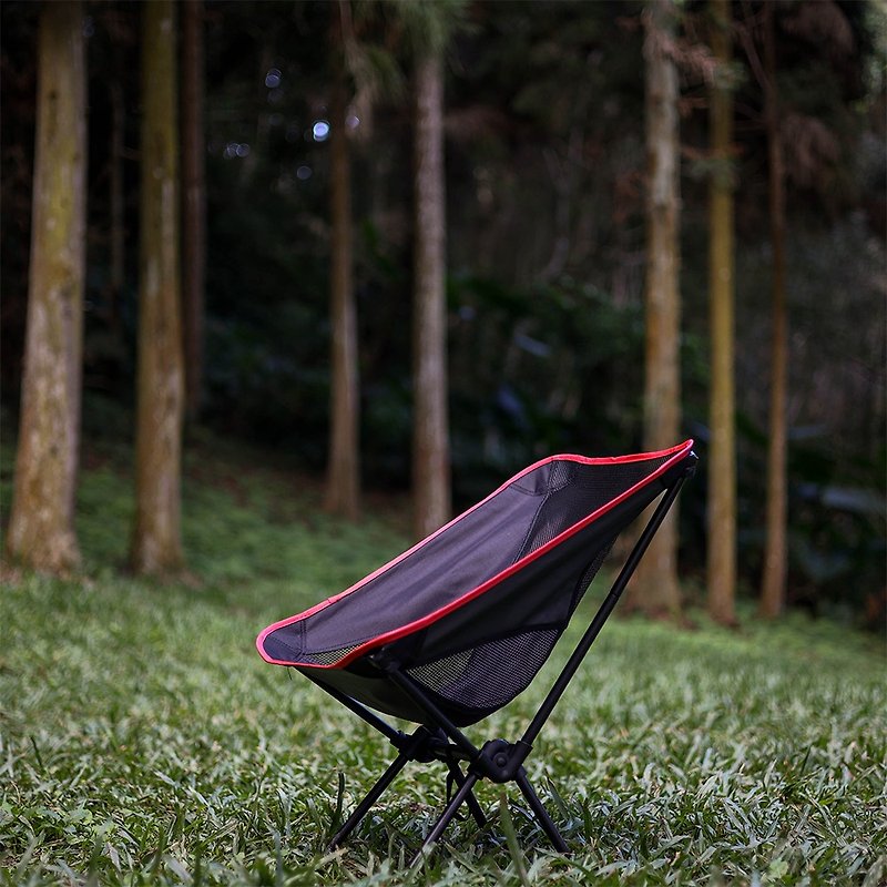 HaoO camping leisure folding chair moon chair - ชุดเดินป่า - วัสดุอื่นๆ ขาว