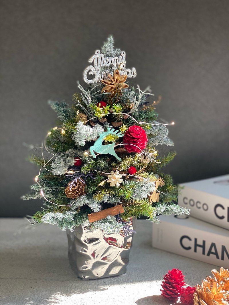 Pine cone Christmas tree withering cedar Christmas tree Christmas gift exchange gift - Dried Flowers & Bouquets - Plants & Flowers Green