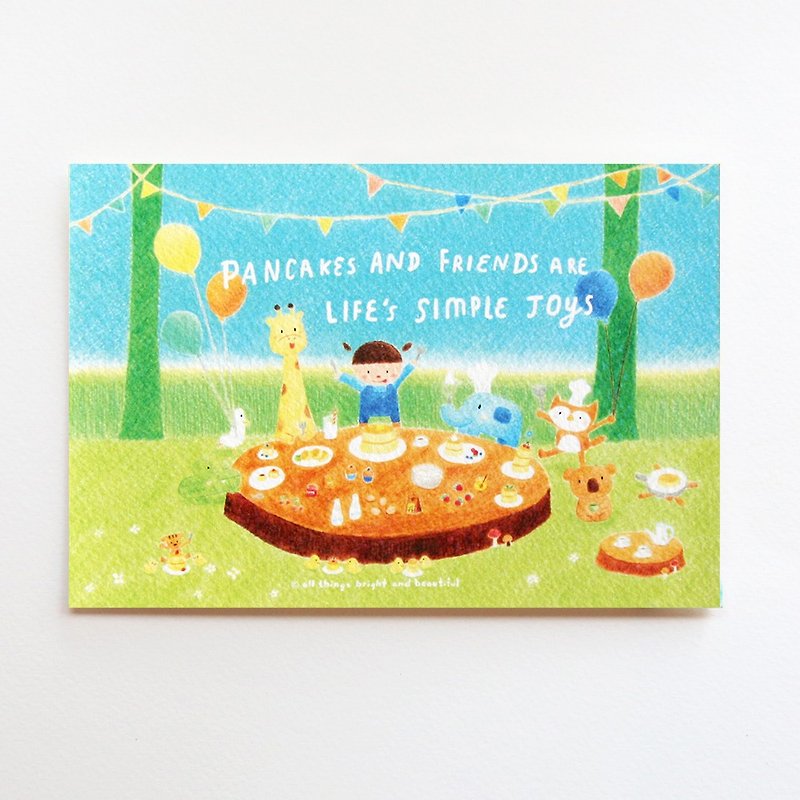 Fluffiest Pancake Postcard  - การ์ด/โปสการ์ด - กระดาษ หลากหลายสี