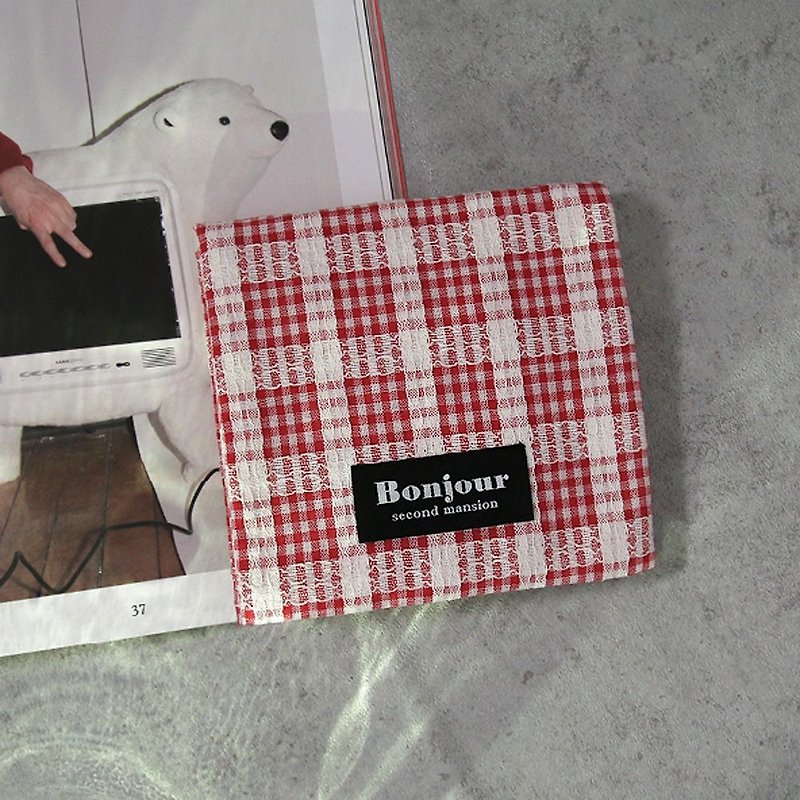 Second Mansion Girl's girlfriends storage folding bag V1-01 red, PLD64021 - กระเป๋าเครื่องสำอาง - ผ้าฝ้าย/ผ้าลินิน สีแดง
