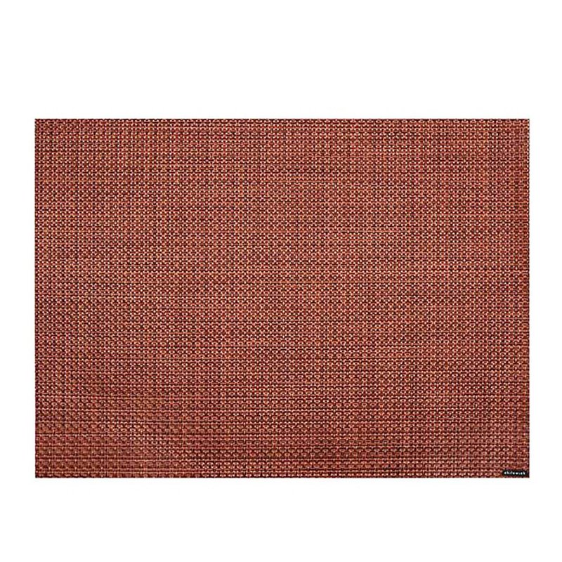 籃網編織Basketweave系列餐墊36×48 cm(石榴深紅) - 桌布/桌巾/餐墊 - 塑膠 紅色