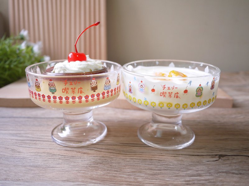 Glass Cups Multicolor - Uncle Tea Shop Pudding Cup/ Two Types