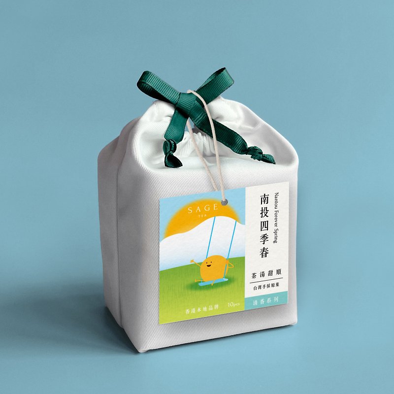 【茶湯甜順】南投四季春 環保補充裝 原片立體茶包 1 - 茶葉/茶包 - 新鮮食材 白色