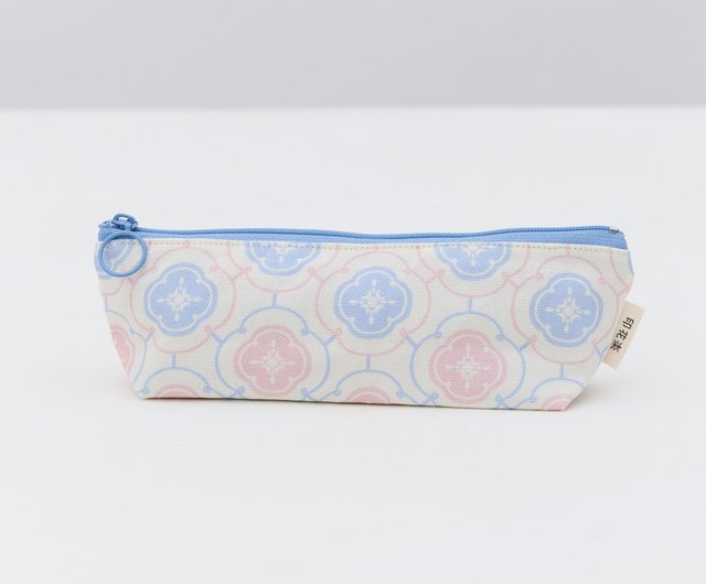 Pencil Case/Old Ceramic Tile No.2/Antique Dark Blue - Shop inBlooom Pencil  Cases - Pinkoi