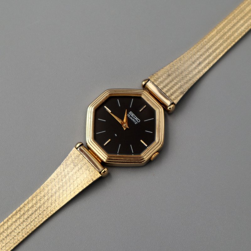 SEIKO Premium Octagonal Style Quartz Antique Watch - นาฬิกาผู้หญิง - วัสดุอื่นๆ 