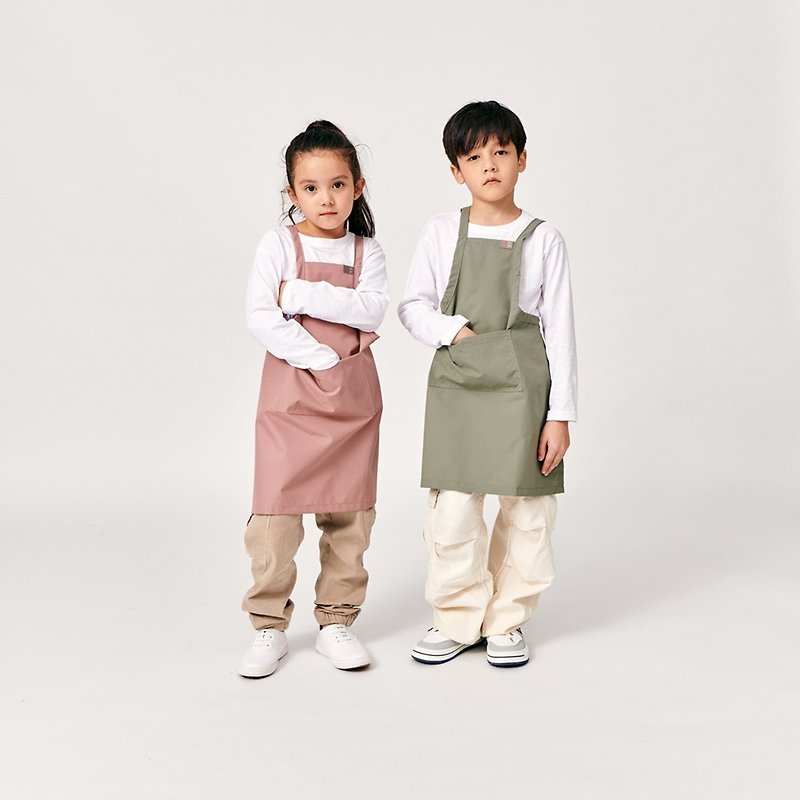 【PUGO】Morandi color water-repellent parent-child apron - Aprons - Eco-Friendly Materials 