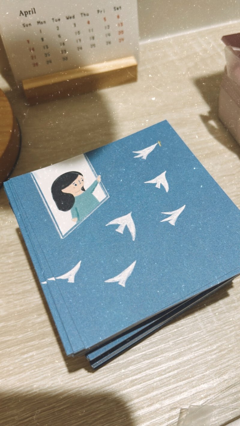 Open a window postcard - Cards & Postcards - Paper Blue