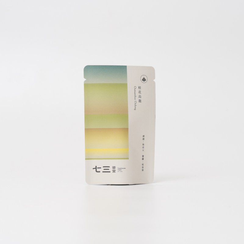 七三茶堂 立體茶包丨桂花烏龍 1入–單包裝 - 茶葉/茶包/水果茶 - 紙 多色