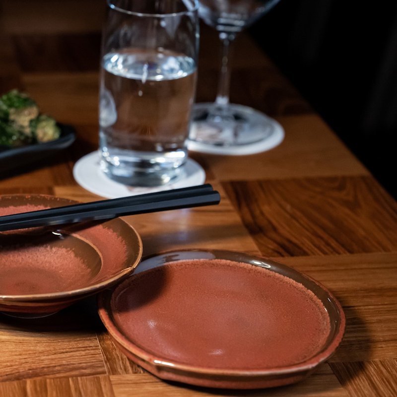 小餐盤-磚紅 - 盤子/餐盤/盤架 - 其他材質 