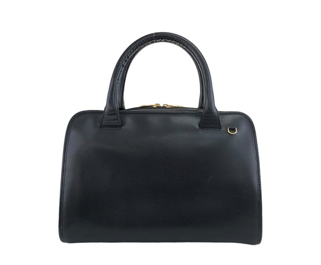 日本直送 名牌中古包 】CELINE セリーヌ ショルダーバッグ ブラック サークルロゴ レザー ミニボストン 2way vintage ryffy5  - ショップ VintageShop solo ショルダーバッグ - Pinkoi