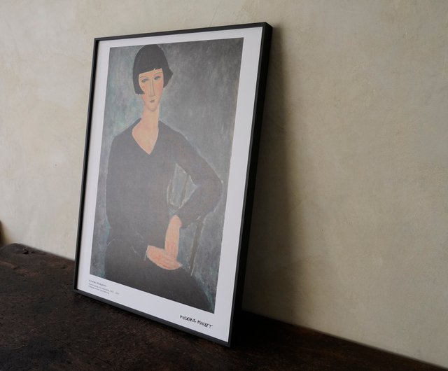 壁掛け絵画】モディリアーニ｜青いドレスの女 - ショップ LIGHTO