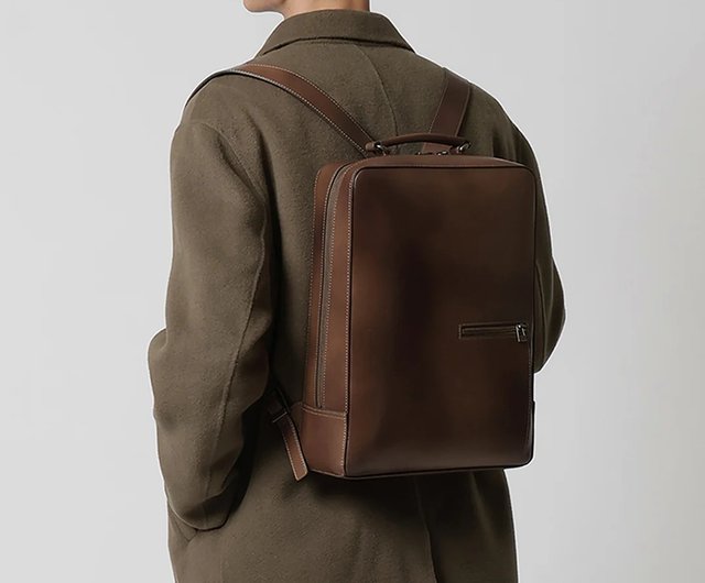 アンティーク スクエア バックパック - レトロ モカ - ショップ