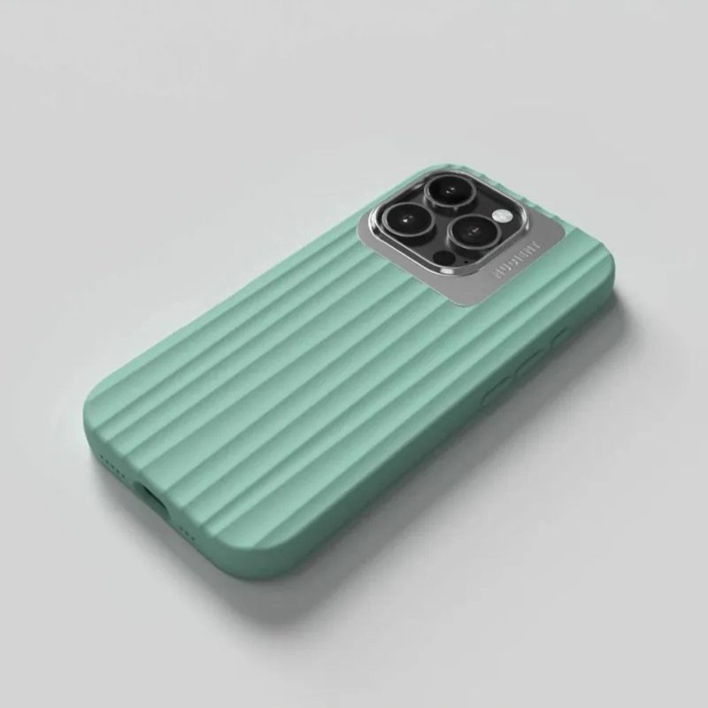 Nudient | BOLD 立體矽膠手機殼 - Tiffany magsafe-iPhone16,15 - 手機殼/手機套 - 矽膠 綠色
