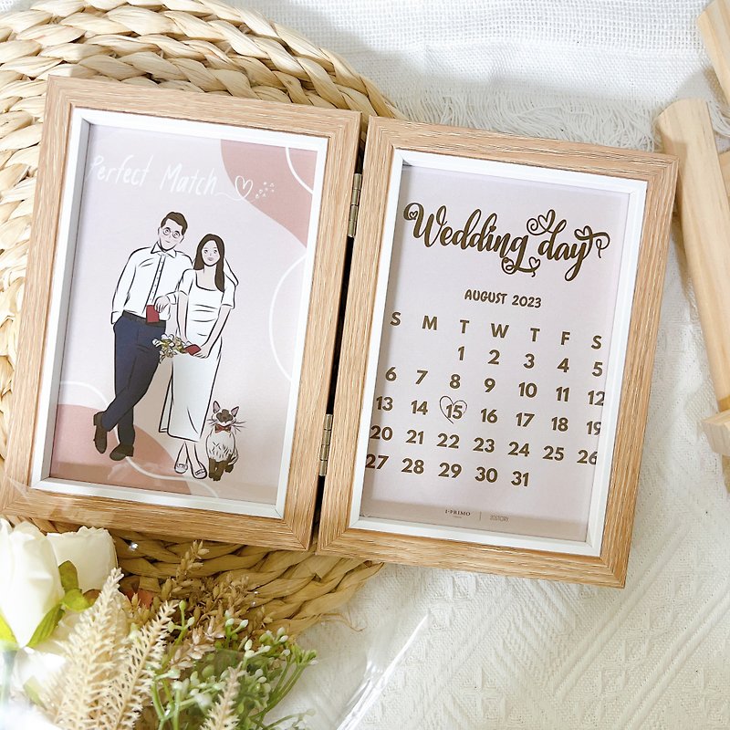 [Customized Gift] Anniversary Photo Frame - Picture Frames - Plastic Multicolor