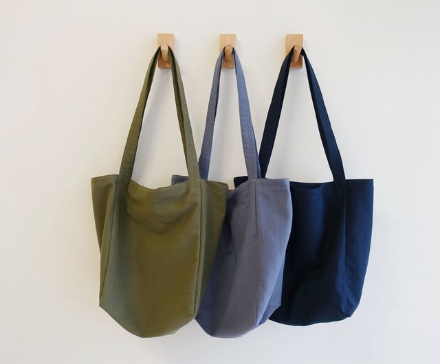 Soft series square canvas bag 9 colors - Shop ZUGO Messenger Bags