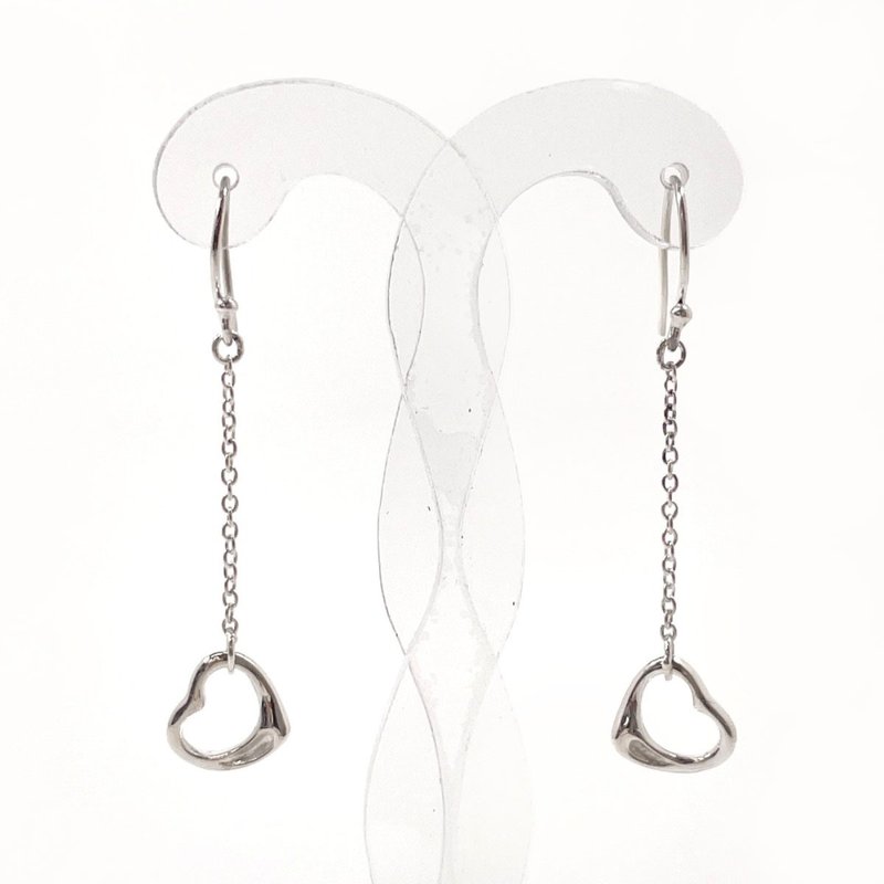 【日本直送 中古美品】ティファニー TIFFANY&Co. ピアス オープンハート ドロップピアス エルサペレッティ シルバー925 - 耳環/耳夾/耳骨夾 - 純銀 銀色