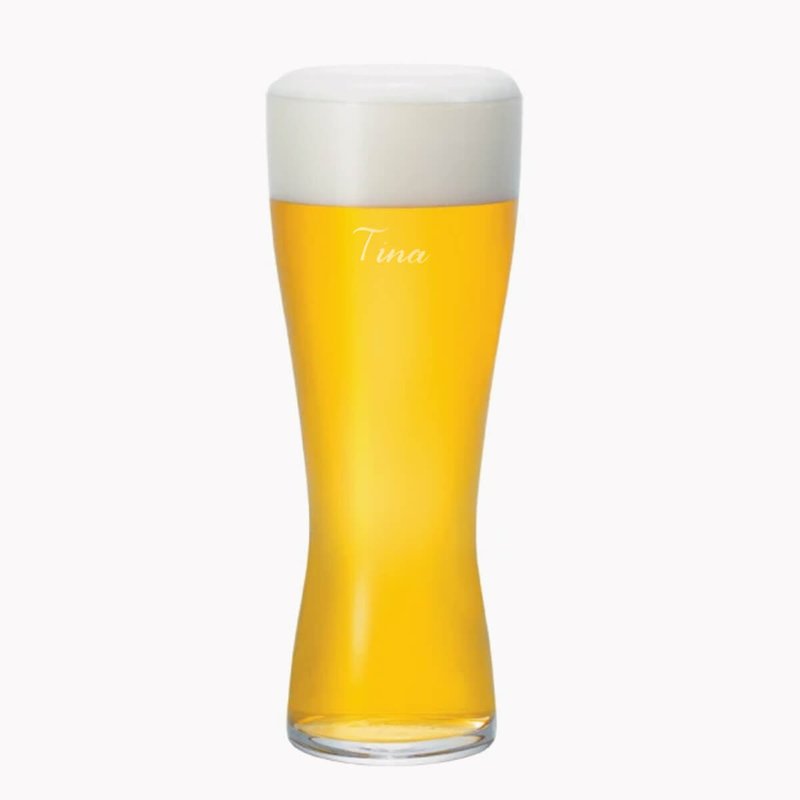 (單個價)【石塚硝子薄吹啤酒杯】日本aderia強化薄口啤酒杯 - 酒杯/酒器 - 玻璃 橘色