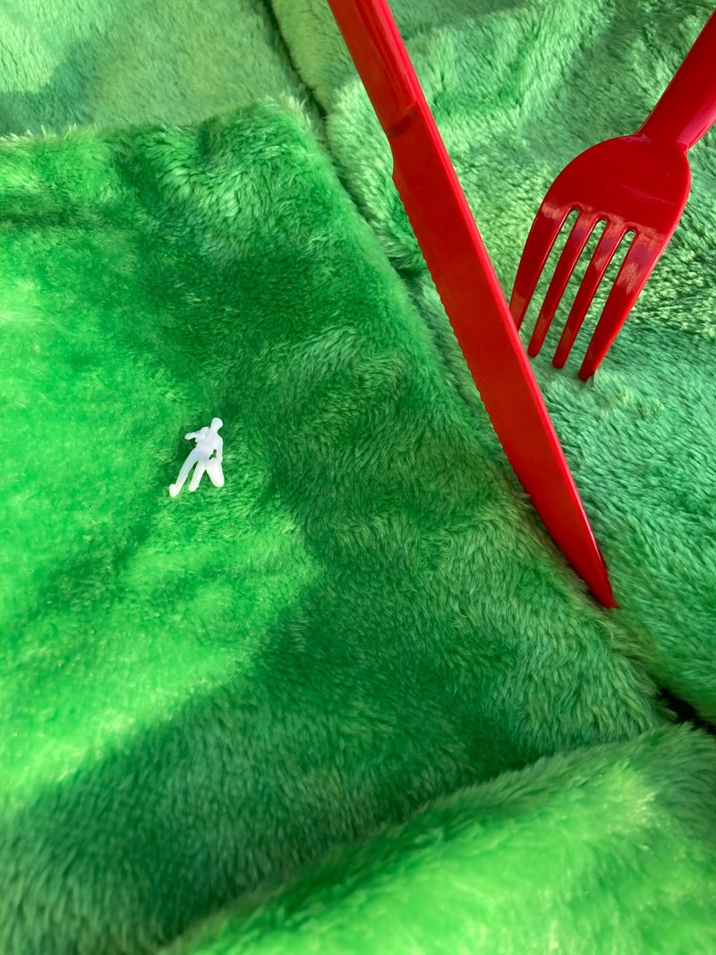 NO TRESPASSING 毛絨包/斜背包/側背小包 - 側背包/斜背包 - 其他材質 綠色