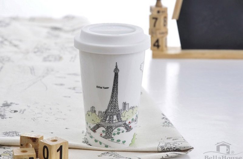 JB Design 我不是紙杯~ 城市風情系列 法國_巴黎鐵塔 - 咖啡杯 - 瓷 
