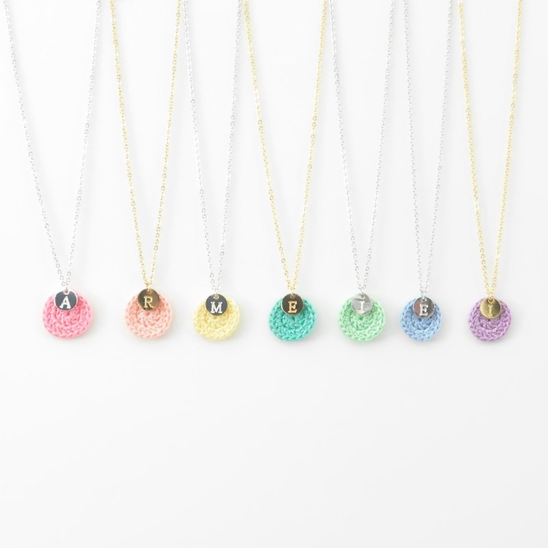 [Goody Bag] Your exclusive*Happiness ring*Necklace Optional English alphabet 7 sets - Necklaces - Thread Multicolor