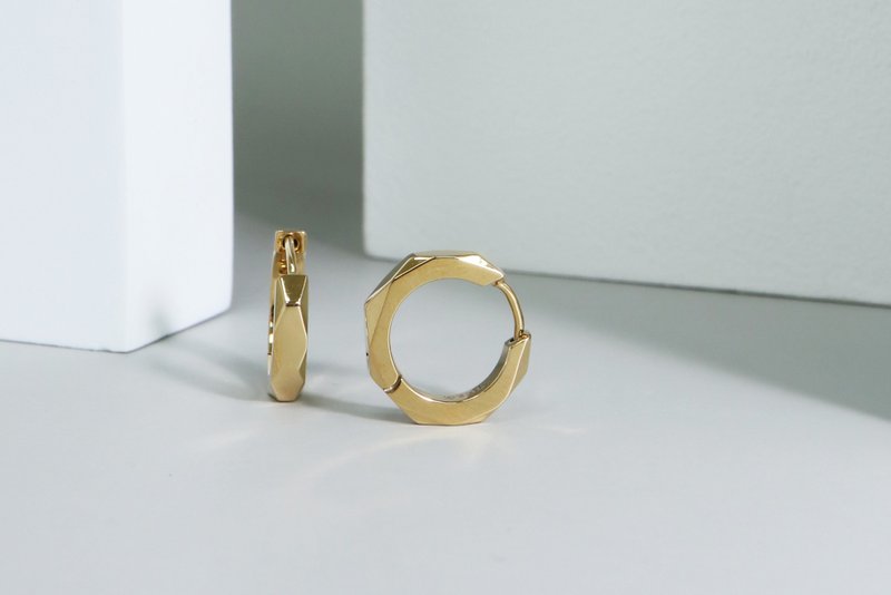 [NEW IN new product launch] Find your way. hoop earrings - Earrings & Clip-ons - Stainless Steel Gold