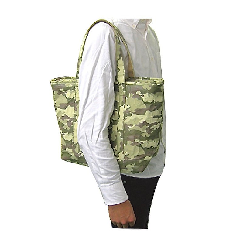 Flybag迷彩托特包 - 手拿包 - 其他人造纖維 