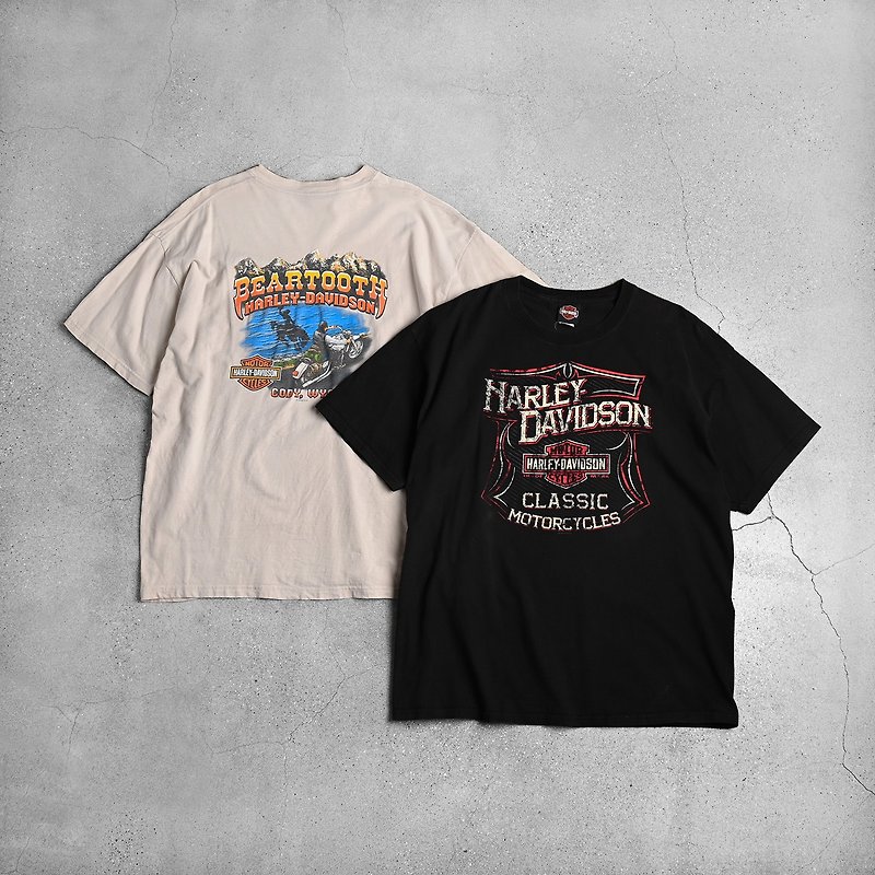 Vintage Harley-Davidson Tee - Unisex Hoodies & T-Shirts - Cotton & Hemp Multicolor
