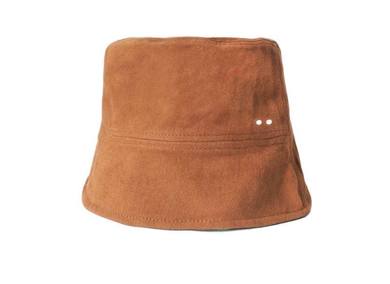 2is HT14AC Traveler Bucket hat Brown Color - หมวก - ผ้าฝ้าย/ผ้าลินิน สีนำ้ตาล