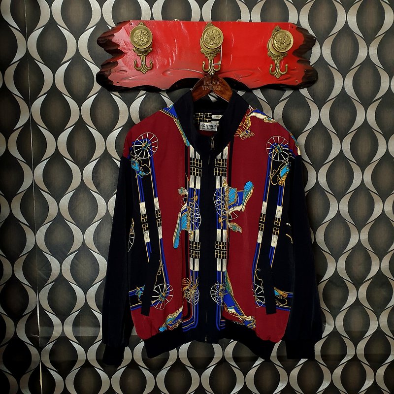小龟葛葛-Korea-Carriage Scarf Short Jacket - Men's Coats & Jackets - Other Man-Made Fibers 