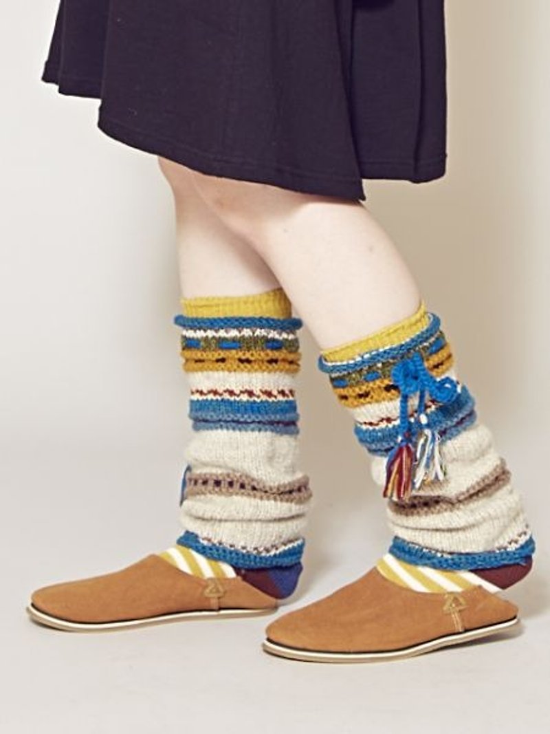 【預購中】✱編織民族襪套✱(3色) - 其他 - 棉．麻 多色