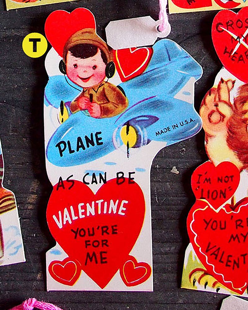 バレンタインカード　330円　ーTー - 卡片/明信片 - 紙 紅色