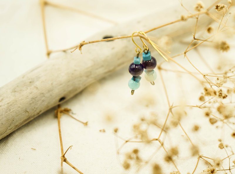Handmade Earrings - Earrings & Clip-ons - Gemstone Blue