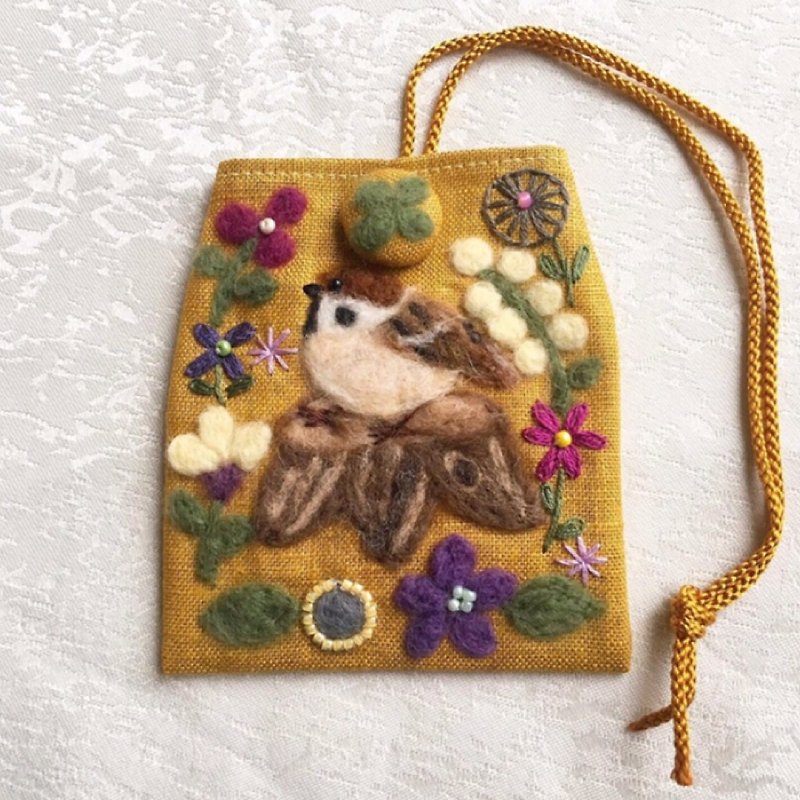 amulet bag of sparrow - Other - Cotton & Hemp Yellow