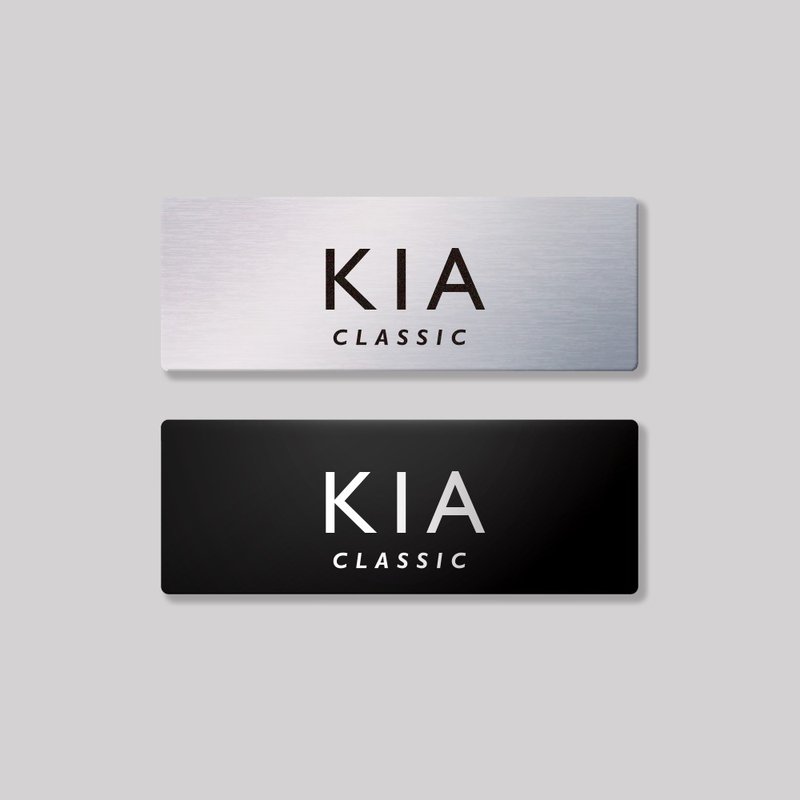 KIA/CLASIC/aluminum plaque SunBrotherSun Brothers - สติกเกอร์ - อลูมิเนียมอัลลอยด์ 