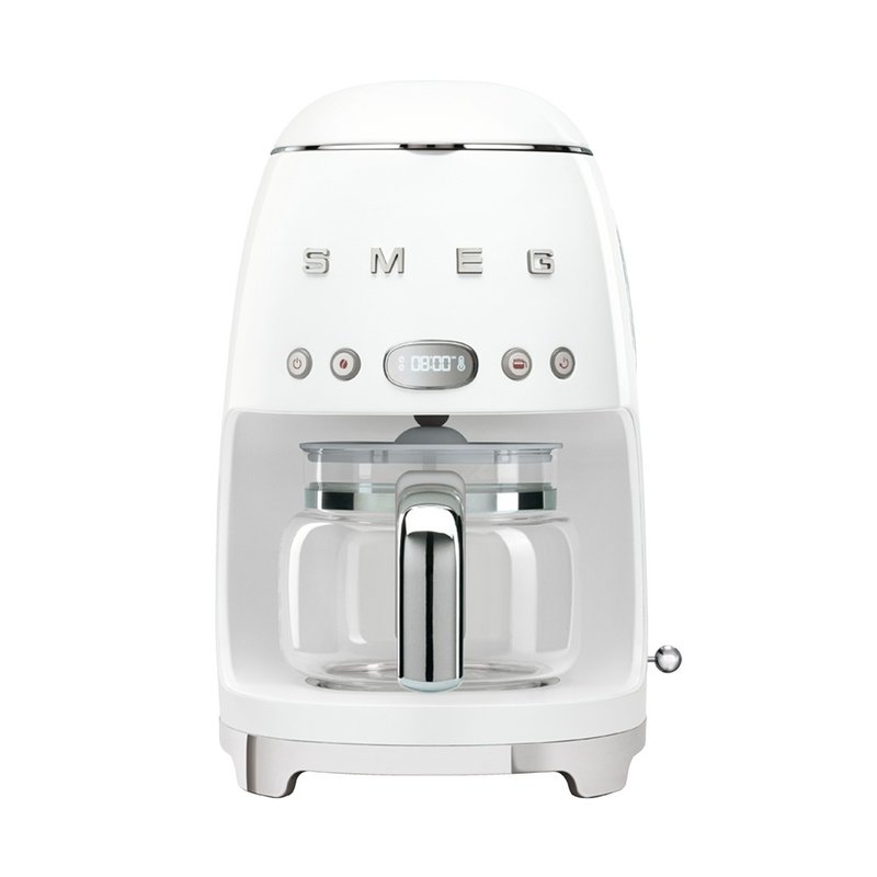 【SMEG】義大利濾滴式咖啡機-珍珠白 - 廚房家電 - 其他金屬 白色