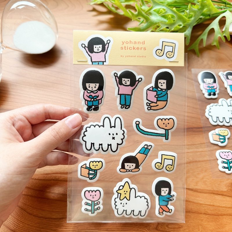 Puffy Stickers - Yohand's Daily - สติกเกอร์ - กระดาษ หลากหลายสี