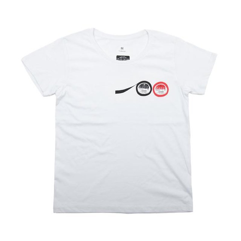 Yamato vinyl tape T-shirt Unisex S ~ XXL size, Women's S ~ L size Tcollector - Women's T-Shirts - Cotton & Hemp White