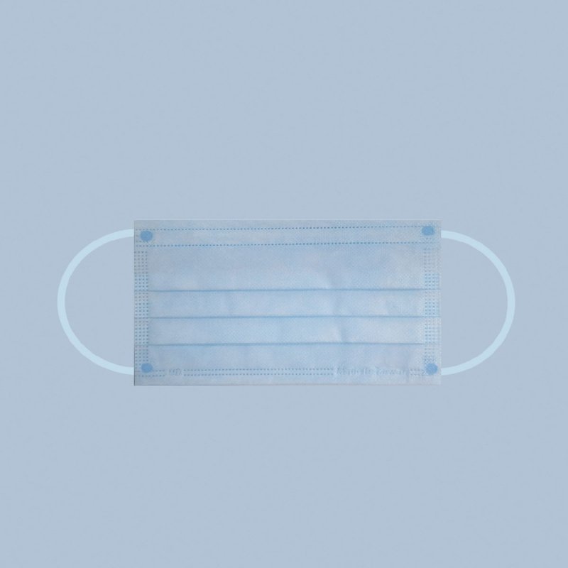 極致透氣 醫療平面口罩(50入/盒) 淺藍 台灣製 I 兆鼎 - 口罩/口罩收納套 - 其他材質 藍色