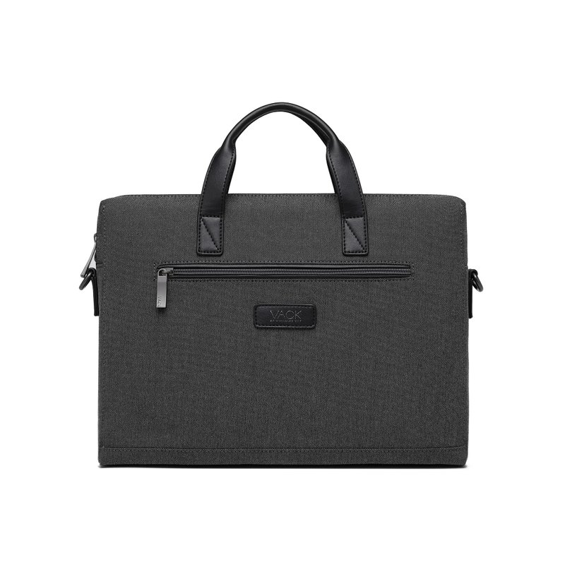 Tuka series fashionable business laptop bag commuter briefcase laptop bag - กระเป๋าแล็ปท็อป - เส้นใยสังเคราะห์ สีเทา